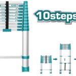 TOTAL Telescopic ladder 3180mm THLAD08101