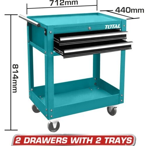THPTC201.jpg TOTAL Tool cartwith 2 drawers THPTC201