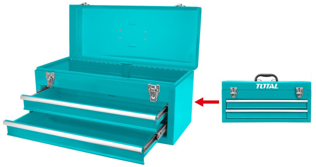 TOTAL Drawer portable tool box 2 Drawers THPTC202