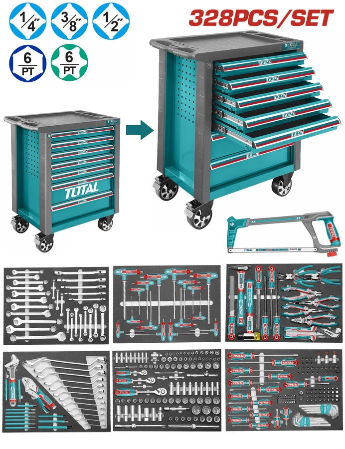 TOTAL 328 Pcs tool chest set THPTCS73281