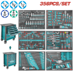 TOTAL 356 Pcs tool chest set THPTCS73561