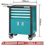 TOTAL Roller cabinet 4 Drawers THRC01041