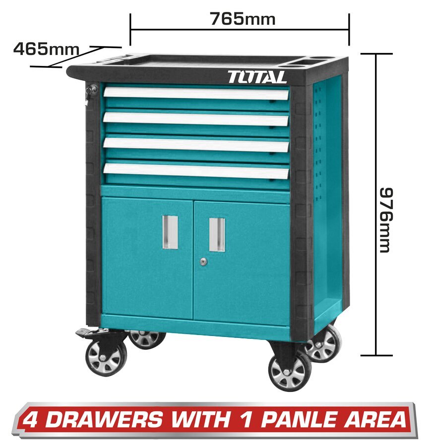 TOTAL Roller cabinet 4 Drawers THRC01041