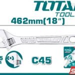 TOTAL Adjustable wrench 18" THT1010183