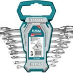 TOTAL 8Pcs double open end spanner set THT102386