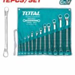 TOTAL 12 Pcs offset ring spanner set THT1024121
