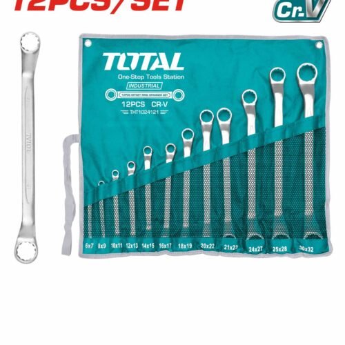 TOTAL 12 Pcs offset ring spanner set THT1024121