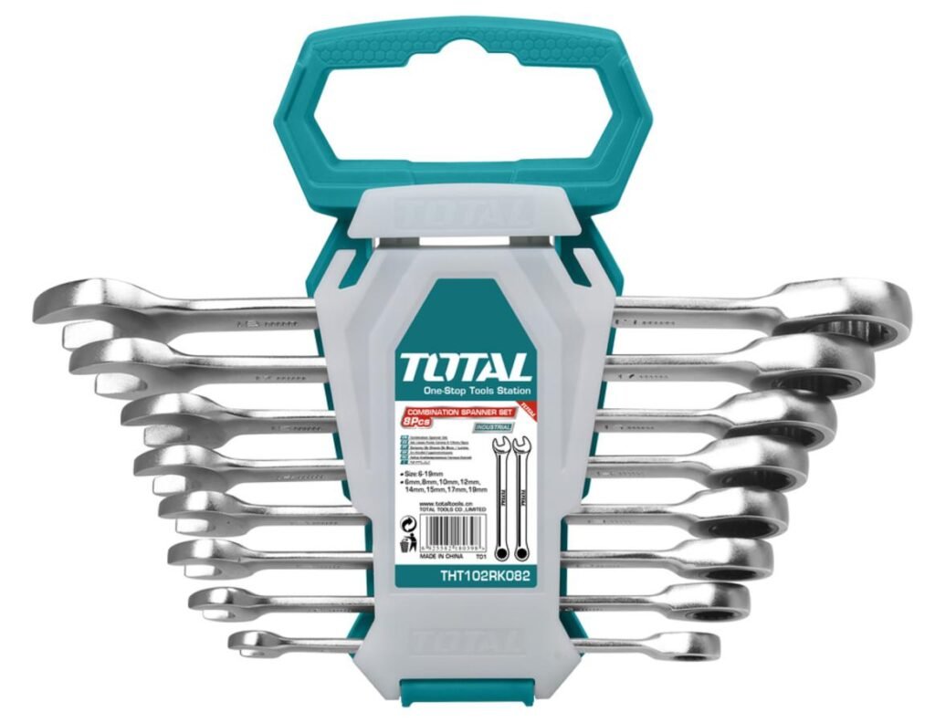 TOTAL 8Pcs ratchet spanner set THT102RK086