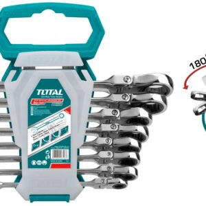 TOTAL 8 Pcs flexible ratchet spanner set THT102RK586
