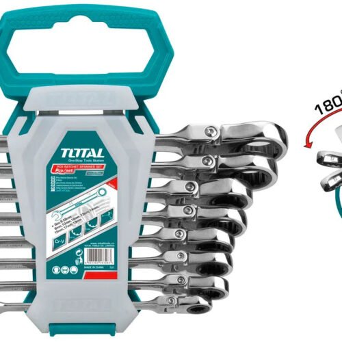 TOTAL 8 Pcs flexible ratchet spanner set THT102RK586