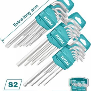 TOTAL 27 Pcs Hex key and torx key set THT106KT0271