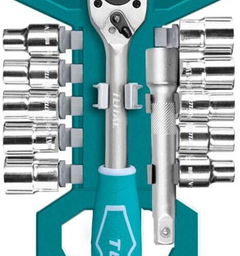 TOTAL 12Pcs 1/2" socket set THT141121