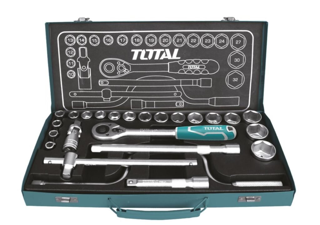 TOTAL 24Pcs 1/2" socket set THT141253
