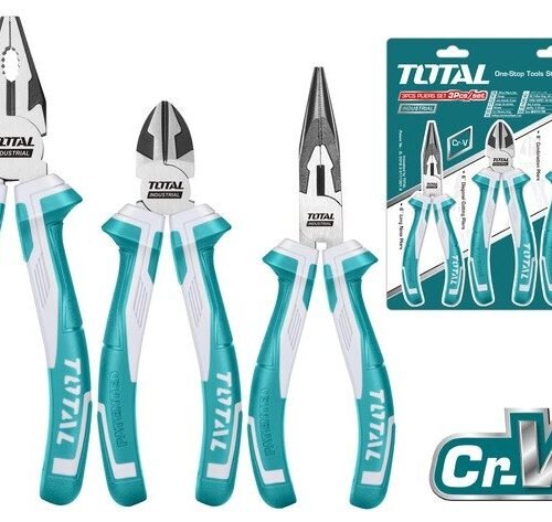 TOTAL 3Pcs pliers set 8" THT2K0301