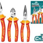 TOTAL 3 Pcs insulated pliers set THT2K0302