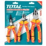 TOTAL 3 Pcs insulated pliers set THT2K0302