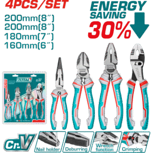 TOTAL 4 Pcs pliers set THT2K0488