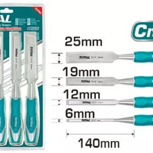 TOTAL 4 Pcs Wood chisel set THT41K01