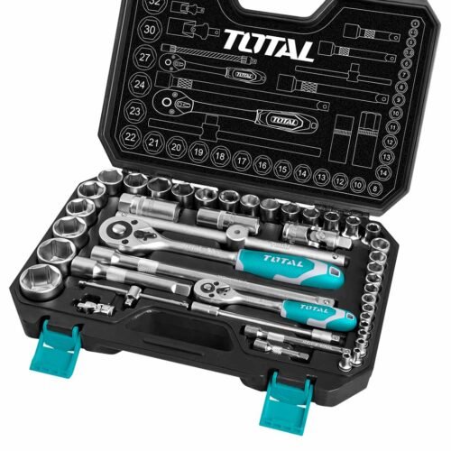 TOTAL 44 Pcs 1/4"&1/2" socket set THT421441
