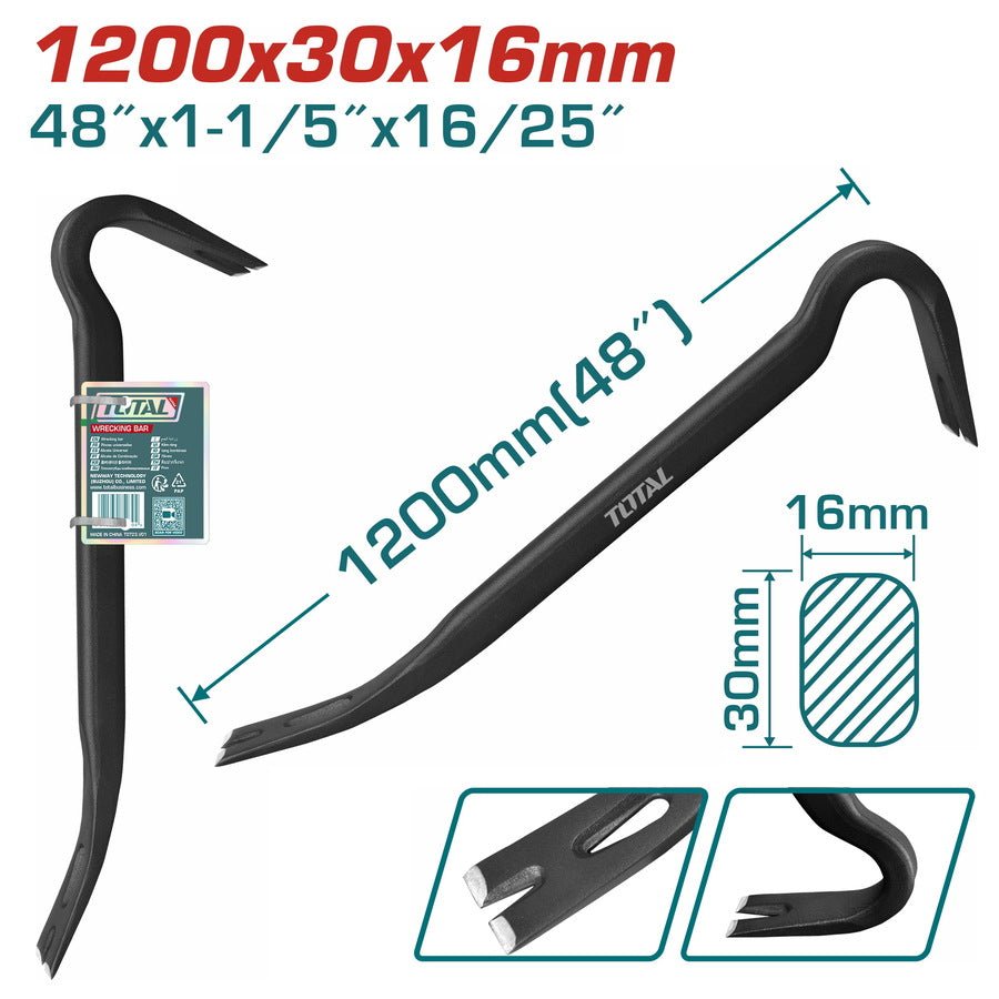 TOTAL Wrecking bar 1200mm THT431482