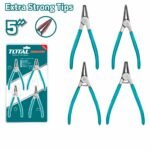 TOTAL 4 Pcs circlip pliers set 5" THTJ214041