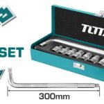 TOTAL 10Pcs 1/2" Socket Set THTL121101
