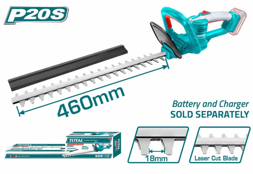 TOTAL Lithium-Ion hedge trimmer 20V 460mm THTLI20018