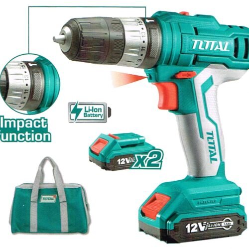 TOTAL Lithium-Ion impact drill 12V 10mm TIDLI1222