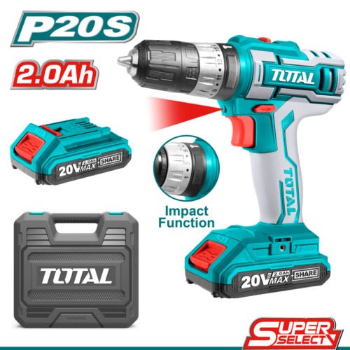 TIDLI200215.jpg TOTAL Lithium-Ion impact drill 20V 10mm TIDLI200215