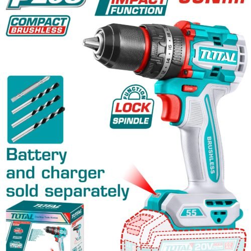 TOTAL Compact Brushless Cordless Impact Drill 20V TIDLI205581