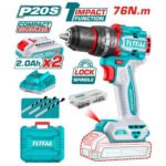 TOTAL Compact Brushless Cordless Impact Drill TIDLI20768