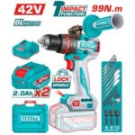 TOTAL 42v Brushless cordless impact drill TIDLI429982
