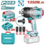 TOTAL Cordless impact wrench TIWLI20135