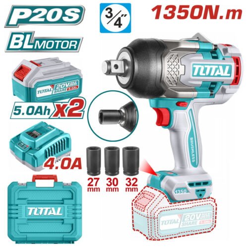 TOTAL Cordless impact wrench TIWLI20135
