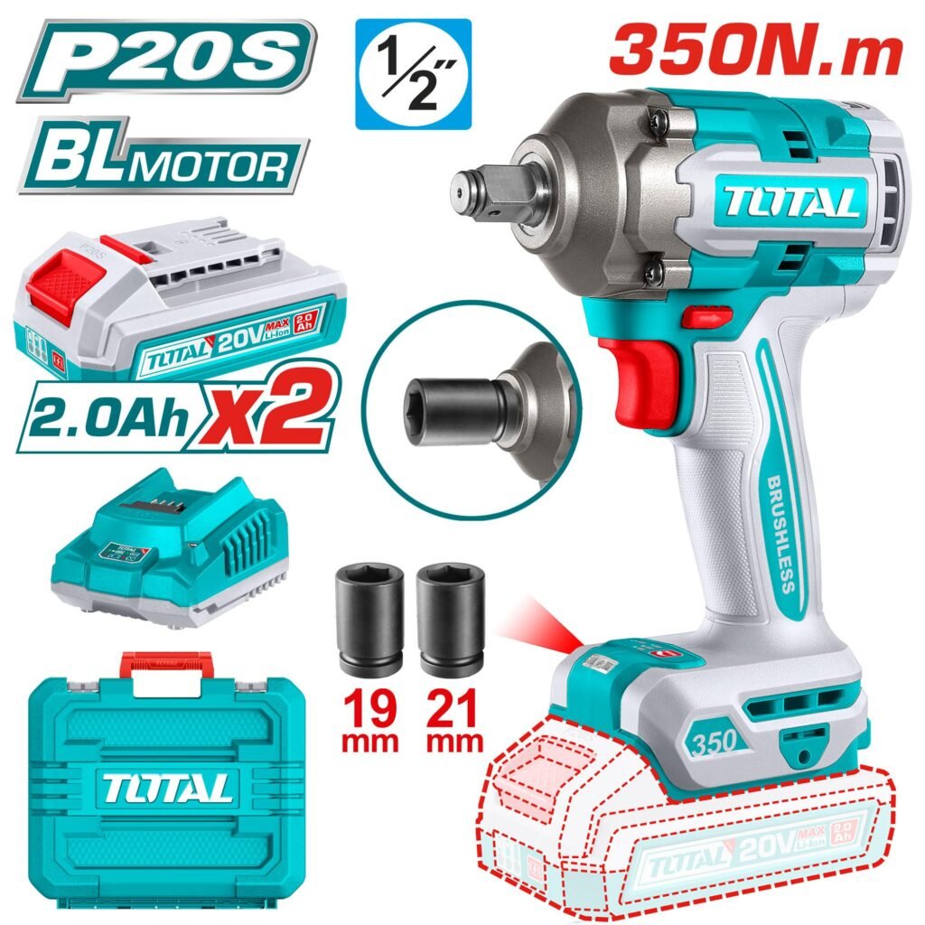 TOTAL Cordless impact wrench 20V TIWLI2035