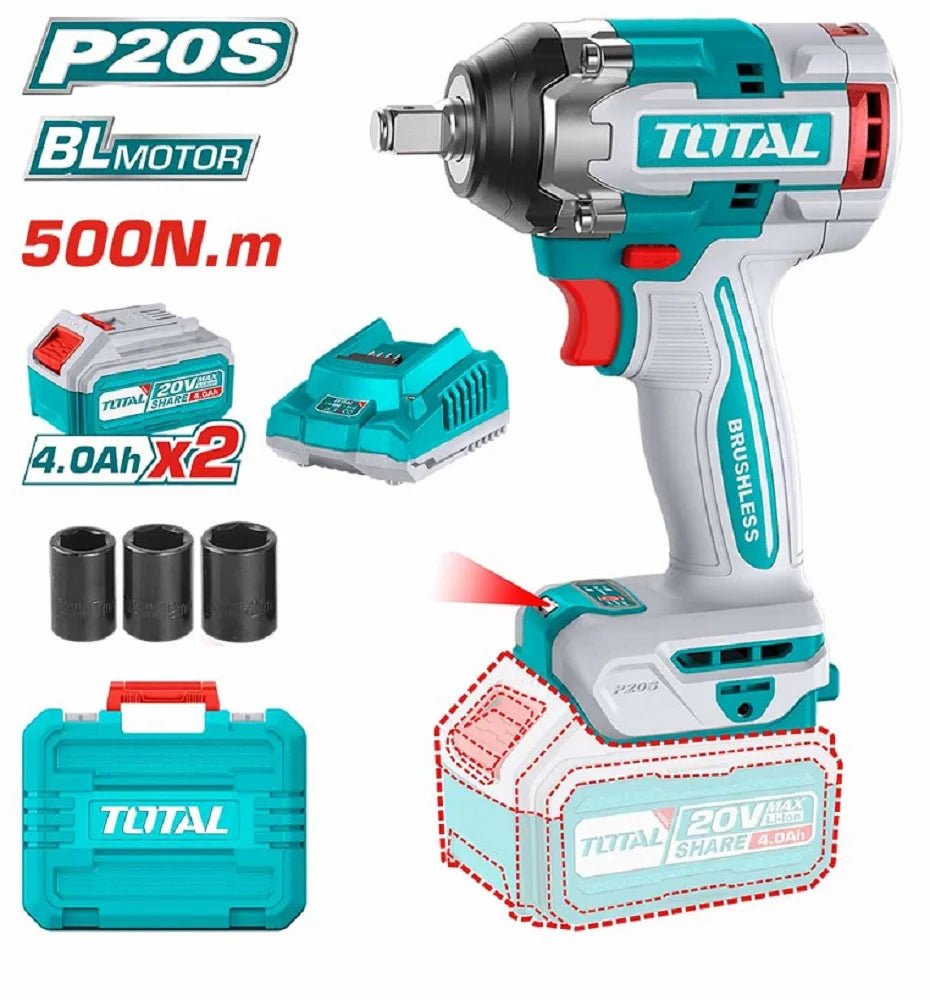 TOTAL Cordless impact wrench 20V TIWLI2050