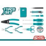TOTAL 11Pcs Electricians Tools Set TKETS0111