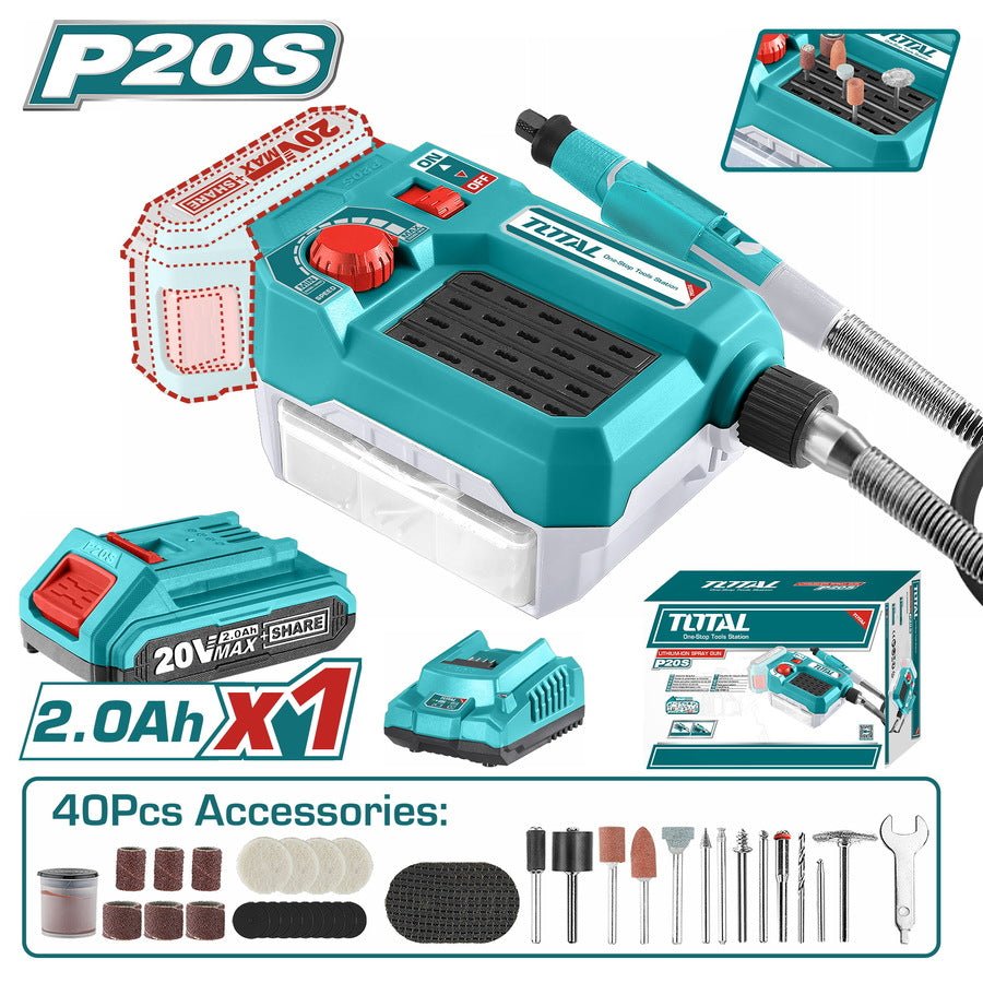 TOTAL Cordless grinder TMGLI20011