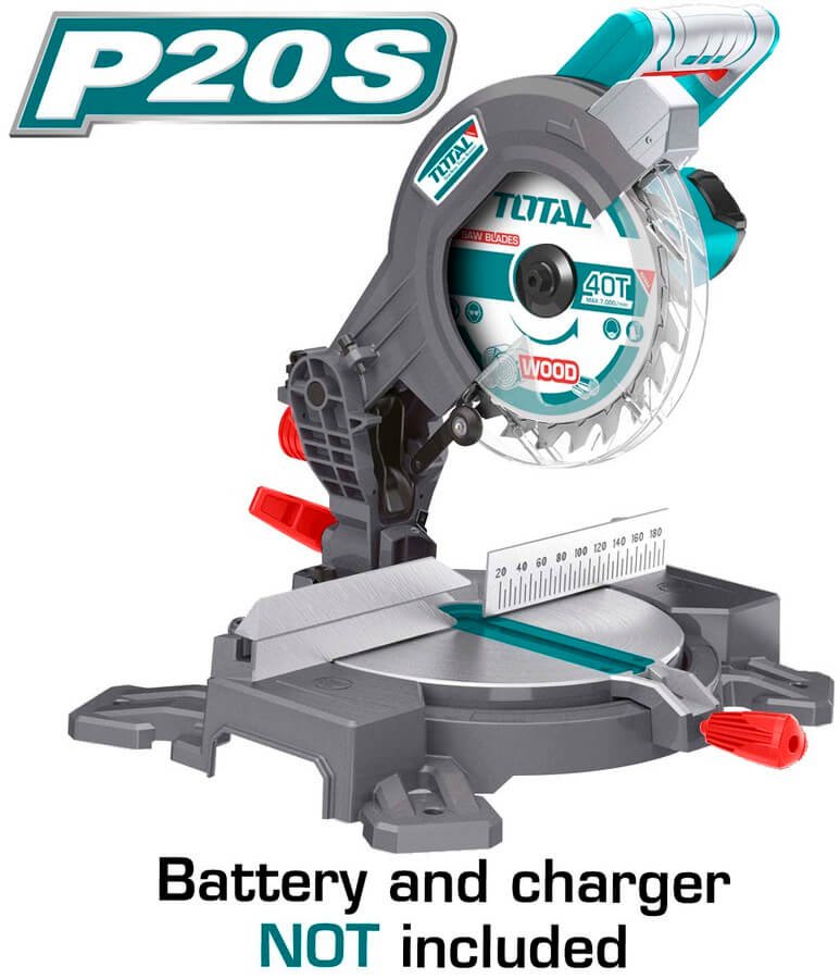 TOTAL Lithium-Ion mitre saw 20V TMS2001