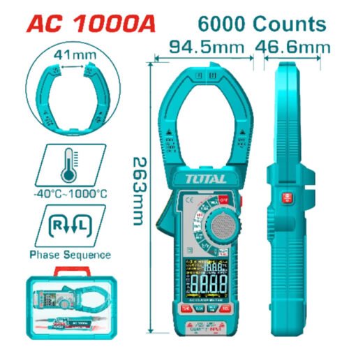TOTAL Digital AC clamp meter TMT7610001
