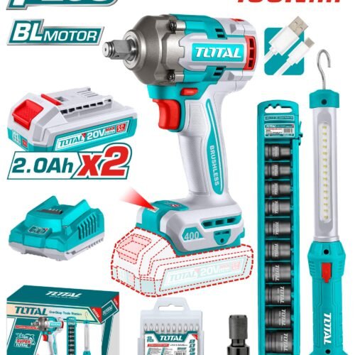 TOSLI23048.jpg TOTAL Cordless 2 pcs combo kit (Work Lamp & Impact Wrench) TOSLI23048