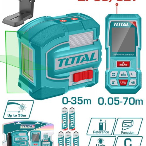 TOTAL Laser level and distance measuring kit TOSLL0401