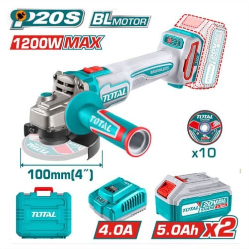 TOTAL Cordless angle grinder TAGLI2210032