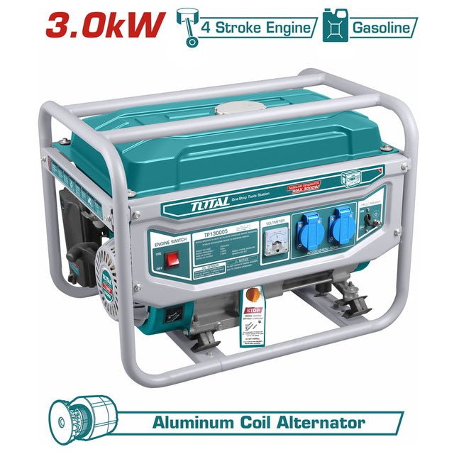 TOTAL Gasoline generator 3.0KW TP130005