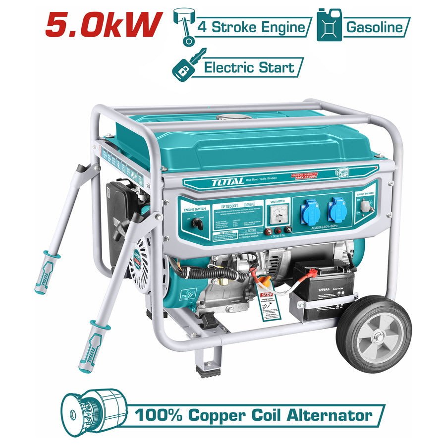 TOTAL Gasoline generator 5.5KW TP155001