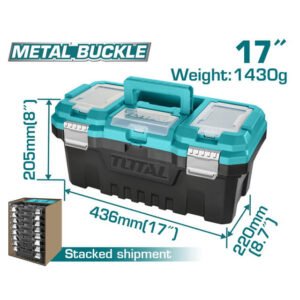TOTAL 17" Plastic tool box TPBX0172