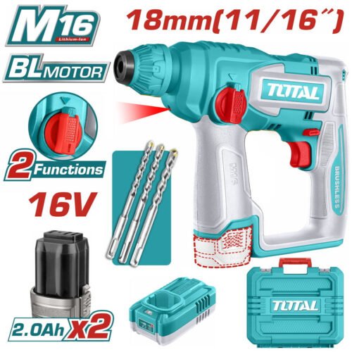 TOTAL Cordless rotary hammer TRHLI16168