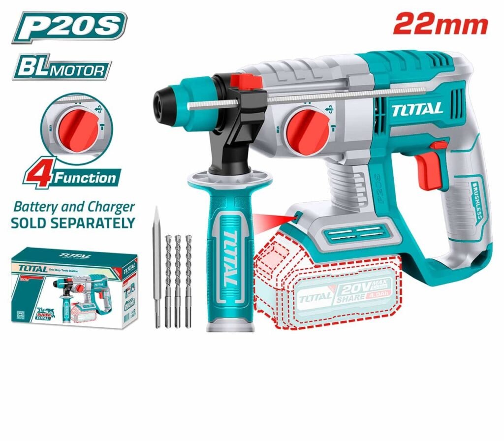 TOTAL Cordless rotary hammer 20V TRHLI20208