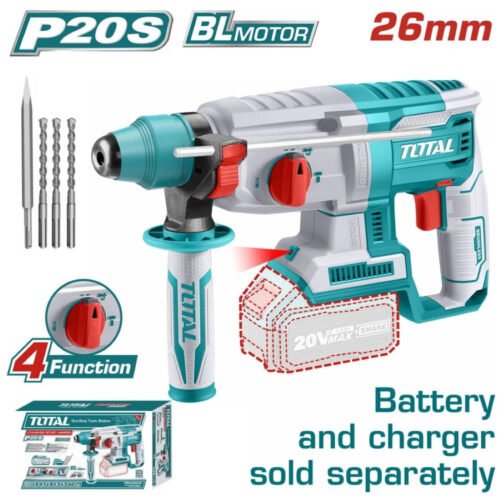 TOTAL Cordless rotary hammer 20V TRHLI20228