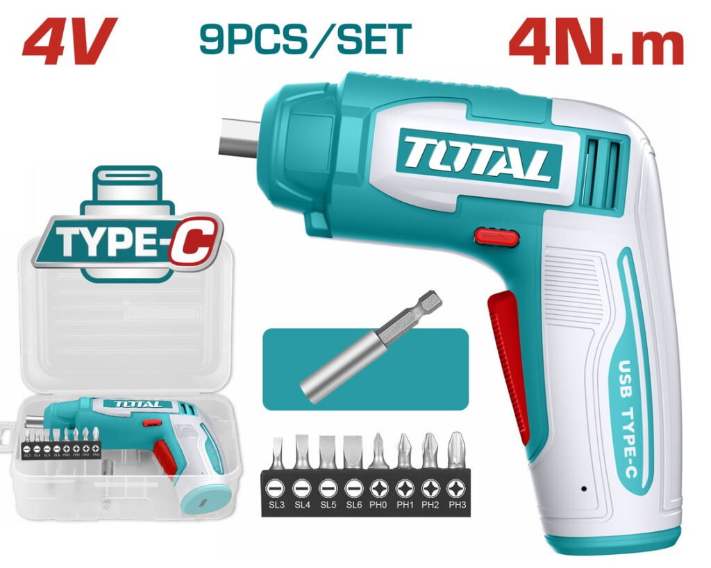 TOTAL Cordless screwdriver TSDLI0458